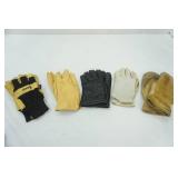 Leather Glove Lot (5 sets)
