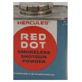 Vintage Hercules Red Dot Tin 3.5" cube