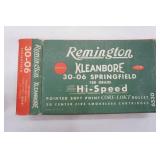 Vintage empty brass shells: Remington Kleanbore 30-06 Springfield