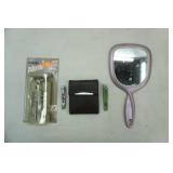 Nail Clippers & Case, Gillette Razor & mirror