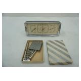 Vintage Royce Thermometer Weather Center & Nutcracker with nut picks