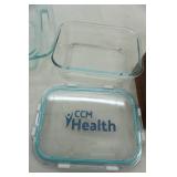 Pyrex baking dish & recipe cards in box