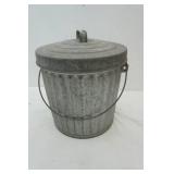 Galvanized Trash Can & Lid