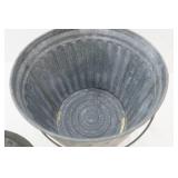Galvanized Trash Can & Lid
