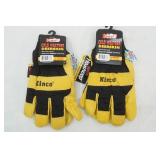 Kinco Size M Cold Weather Deer Skin Gloves (2 pair) (NEW with Tags)