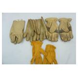 Leather Glove Lot (4 pair)