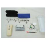 Glasses & Cases & Organizer