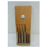 Flint Wall Mount Knife Holder and Knives