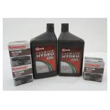 Hydraulic Fluid & Kawasaki Oil Filters (3ct)