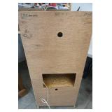 Glass Door Oak Cabinet