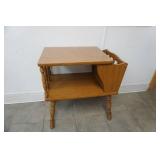 Side Table with Magazine Rack