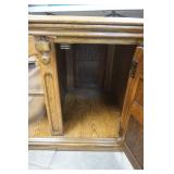 Double Sided Cabinet with side shelf/rack