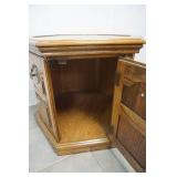 Oak Hexagon Cabinet/Side Table