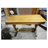 Wooden Table with flip up leaf