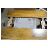 Wooden Table with flip up leaf