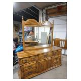 Chest of drawers with mirror