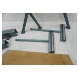 Portable/Collapsible Sawhorse with table and Rollers