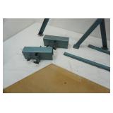 Portable/Collapsible Sawhorse with table and Rollers