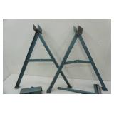 Portable/Collapsible Sawhorse with table and Rollers