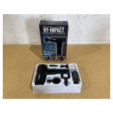 HY IMPACT Cordless Muscle Massager  Professional Massage Gun with Four Interchangeable Massaging Heads