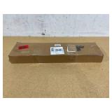 24 Inch Floating Shelves Set of 2, Modern Gray Solid Wood Wall Shelves