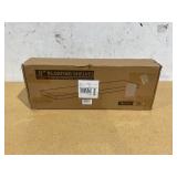 Axeman Floating Shelves, 2 Pack 8 Inch Deep Rustic Solid Wood Wall Shelves for Storage, 24" W x 8" D x 1.6" H, Distressed White