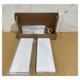 Axeman Floating Shelves, 2 Pack 8 Inch Deep Rustic Solid Wood Wall Shelves for Storage, 24" W x 8" D x 1.6" H, Distressed White