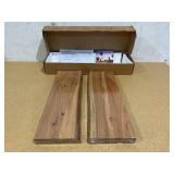 Floating Shelves for Wall Decor, Rustic Solid Elm Wood Floating Shelves Wall Mounted, Wall Shelves with Invisible Bracket for Living Room Bedroom Kitchen, 24 Inch Set of 2, Natural