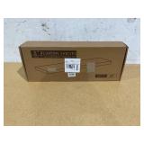 Axeman White Floating Shelves for Wall, 24 Inch Wooden Floating Shelves Set of 2, 24W x 8D