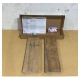2PCS Flyjoe Floating Shelves for Wall, Fir Wood Wall Shelves