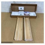 2PCS Flyjoe Picture Ledge Wall Shelves Width, Solid Pine Wood Rustic Floating Ledge Shelves for Wall