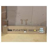 Axeman Floating Shelves for Wall - Dark Wood Shelves for Wall