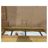 2PCS White Floating Shelves, Solid Wood Wall Mounted Shelves