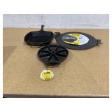 LOT OF 3 Lodge Cast Iron Pan