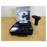 Brookstone Cordless Hot and Cold Percussion Deep Tissue Massager Gun, 6 Intensity Levels