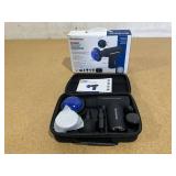 Brookstone Cordless Hot and Cold Percussion Deep Tissue Massager Gun, 6 Intensity Levels