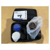 Brookstone Cordless Hot and Cold Percussion Deep Tissue Massager Gun, 6 Intensity Levels