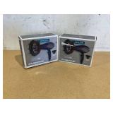 LOT of 2 InfinitiPro by Conair 1875 Watt Texture Styling Hair Dryer for Natural Curls and Waves, Dark Blue, 1 Count 600R