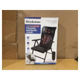 Brookstone Shiatsu and Dual Heating Folding Massage Chair, High Quality Material, Gift for Adults