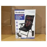 Brookstone Shiatsu and Dual Heating Folding Massage Chair, High Quality Material, Gift for Adults