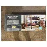Better Homes & Gardens Leighton Solid Wood Twin-over-Twin Convertible Bunk Bed