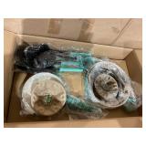 15PCS GreenLife Soft Grip Healthy Ceramic Nonstick, Cookware Pots and Pans Set