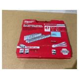 47PCS Milwaukee 48-22-9010 1/2" Drive Metric & SAE Ratchet and Socket Set with FOUR FLAT Sides