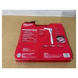 47PCS Milwaukee 48-22-9010 1/2" Drive Metric & SAE Ratchet and Socket Set with FOUR FLAT Sides