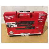 43PCS Milwaukee 49-66-7009 SHOCKWAVE Impact Duty 3/8" Drive SAE & Metric Deep 6 Point Socket Set