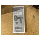 LOT of 2 InfinitiPro by Conair 1875 Watt Texture Styling Hair Dryer for Natural Curls and Waves, Dark Blue, 1 Count 600R