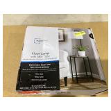 Mainstays 54-inch Mid-Century Style Floor Lamp, with Faux Wood Finished Table