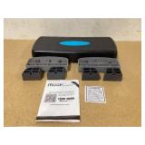 Athletic Works 3-Level Aerobic Step Deck, Adjustable to 4"-6"-8" Heights, Black/Gray/Blue