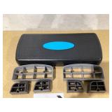Athletic Works 3-Level Aerobic Step Deck, Adjustable to 4"-6"-8" Heights, Black/Gray/Blue