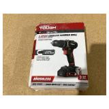 Hyper Tough 20V Max Brushless 2-Speed Cordless Hammer Drill with 1.5Ah Lithium-Ion Battery and Charger